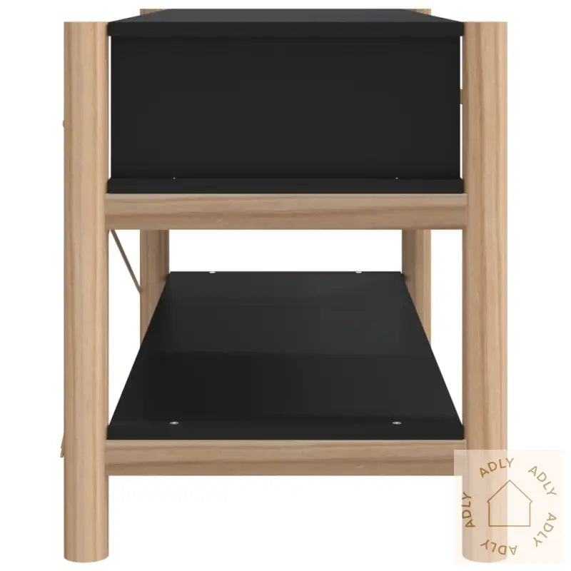 Tv-Benk Svart 82X38X45 Cm Konstruert Tre