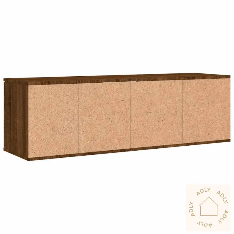 Tv-Benk Brun Eik 120X34X37 Cm Konstruert Tre