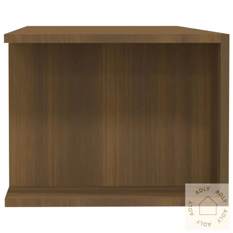 Tv-Benk Med Led-Lys Brun Eik 135X39X30 Cm