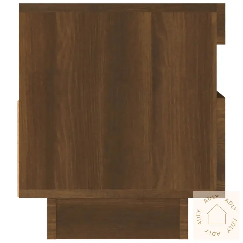 Tv-Benk Med Led-Lys Brun Eik 80X35X40 Cm