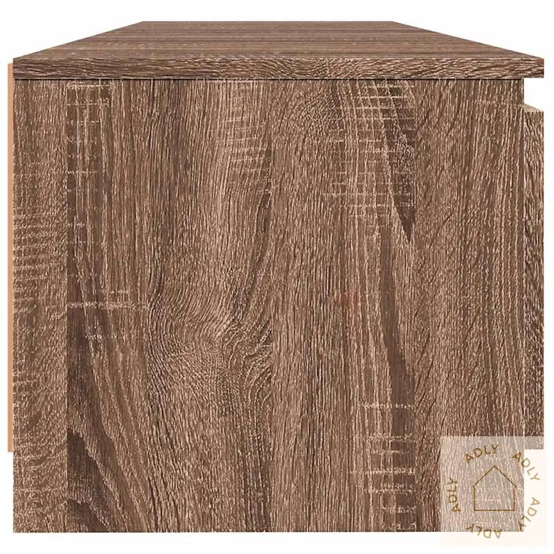 Tv-Benk Med Led Brun Eik 140X40X36 Cm