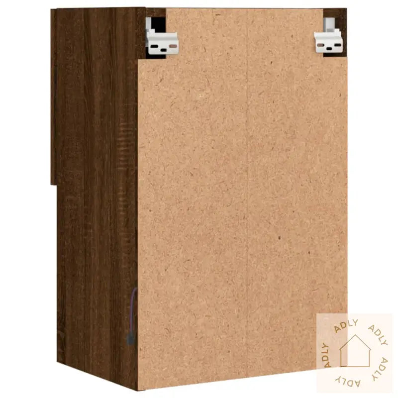 Tv-Benker Med Led-Lys 2 Stk Brun Eik 40,5X30X60 Cm