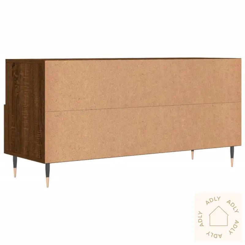 Tv-Benk Brun Eik 102X36X50 Cm Konstruert Tre