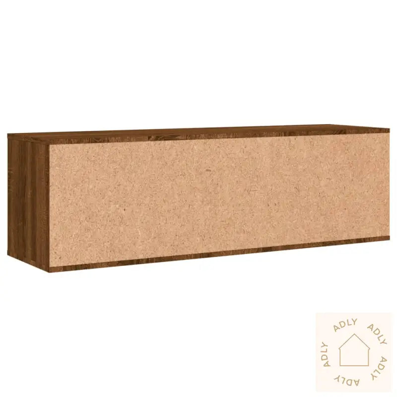 Tv-Benk Brun Eik 120X34X37 Cm Konstruert Tre