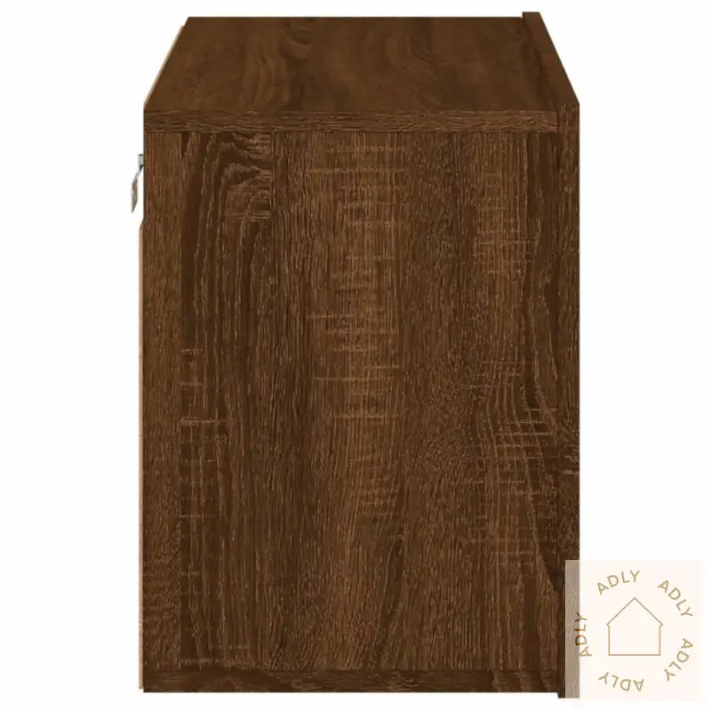 Vegghengt Tv-Benk Brun Eik 60X30X41 Cm