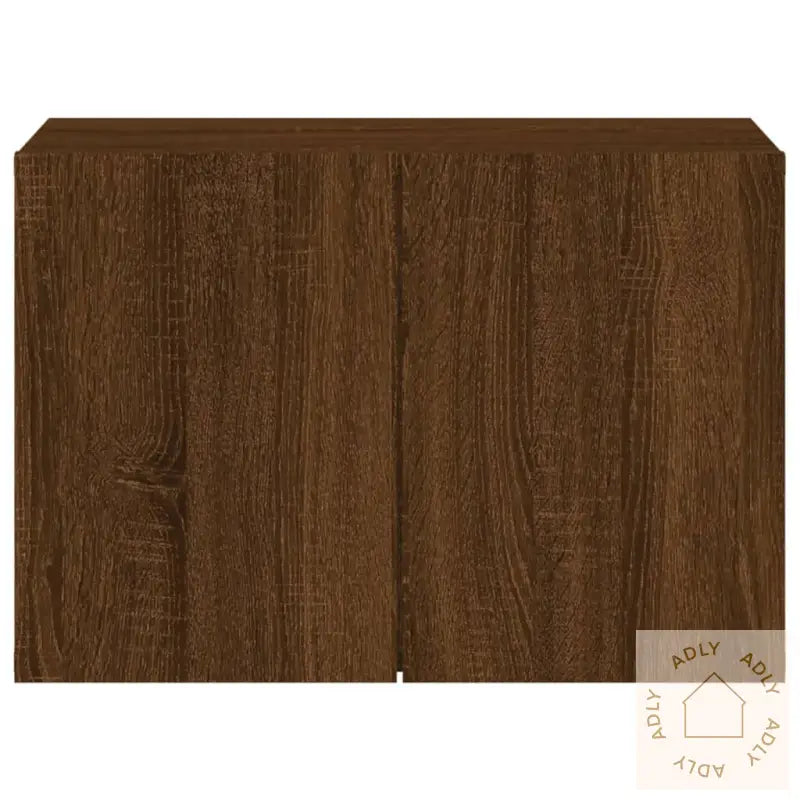 Vegghengt Tv-Benk Brun Eik 60X30X41 Cm