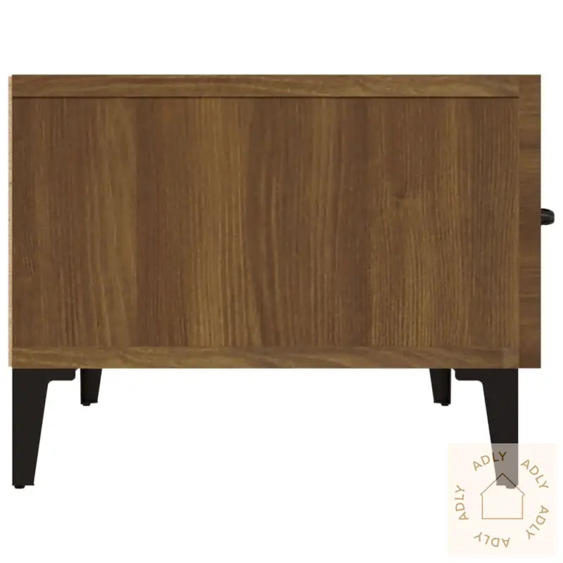 Tv-Benk Brun Eik 150X34,5X30 Cm Konstruert Tre