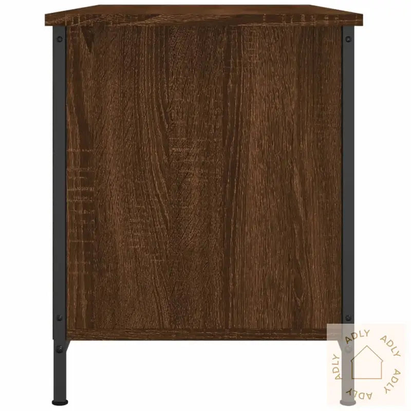 Tv-Benk Brun Eik 100X40X50 Cm Konstruert Tre