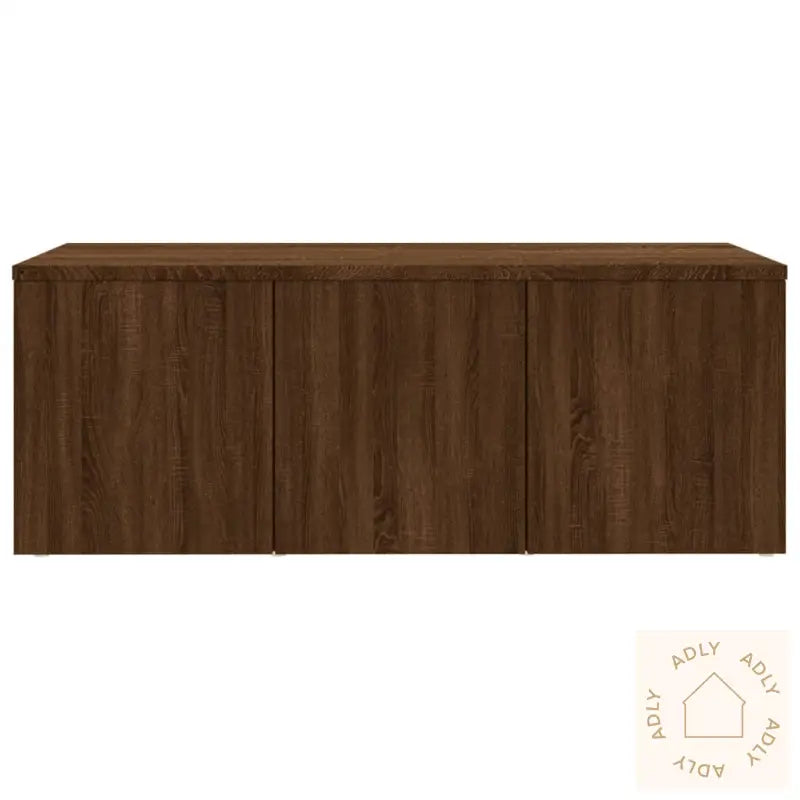 Tv-Benk Brun Eik 80X34X30 Cm Konstruert Tre