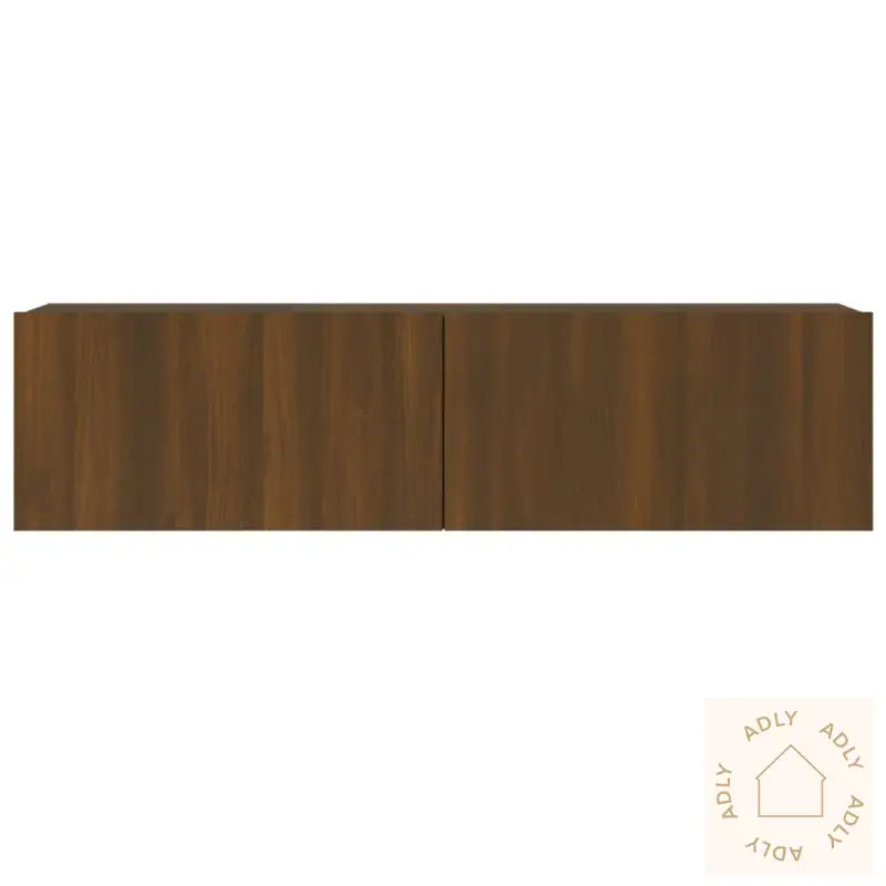 Tv-Benk Brun Eik 120X30X30 Cm Konstruert Tre