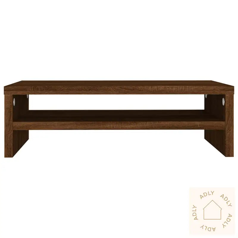 Skjermstativ Brun Eik 42X24X13 Cm Konstruert Tre