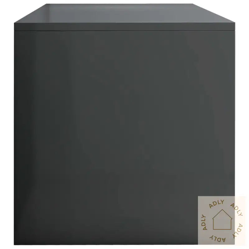 Tv-Benk Høyglans Grå 120X40X40 Cm Konstruert Tre