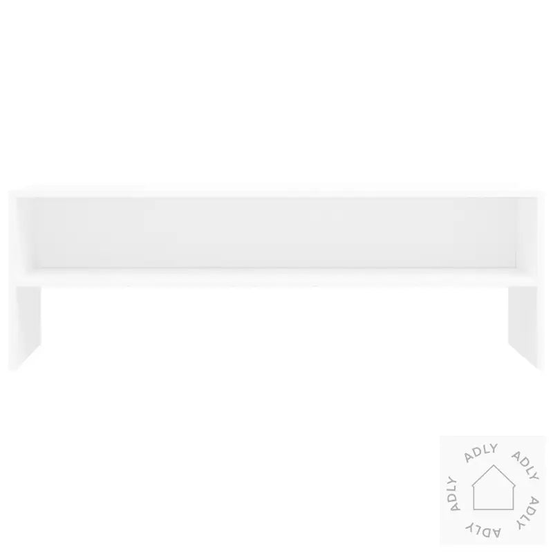 Tv-Benk Hvit 120X40X40 Cm Konstruert Tre