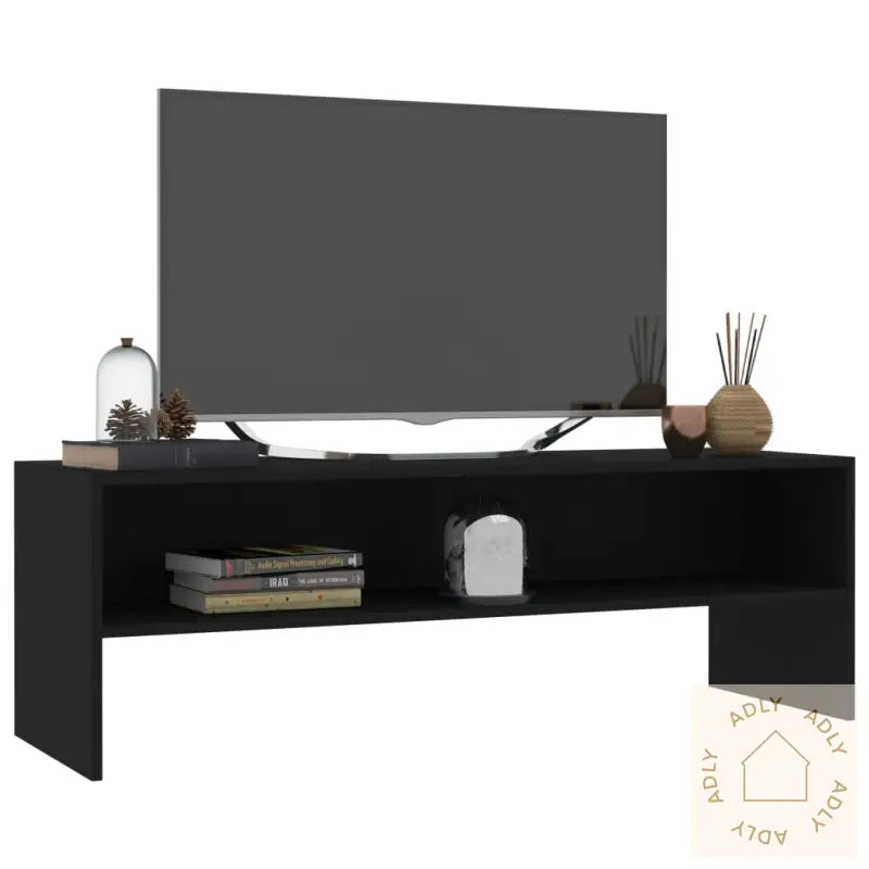 Tv-Benk Svart 120X40X40 Cm Konstruert Tre