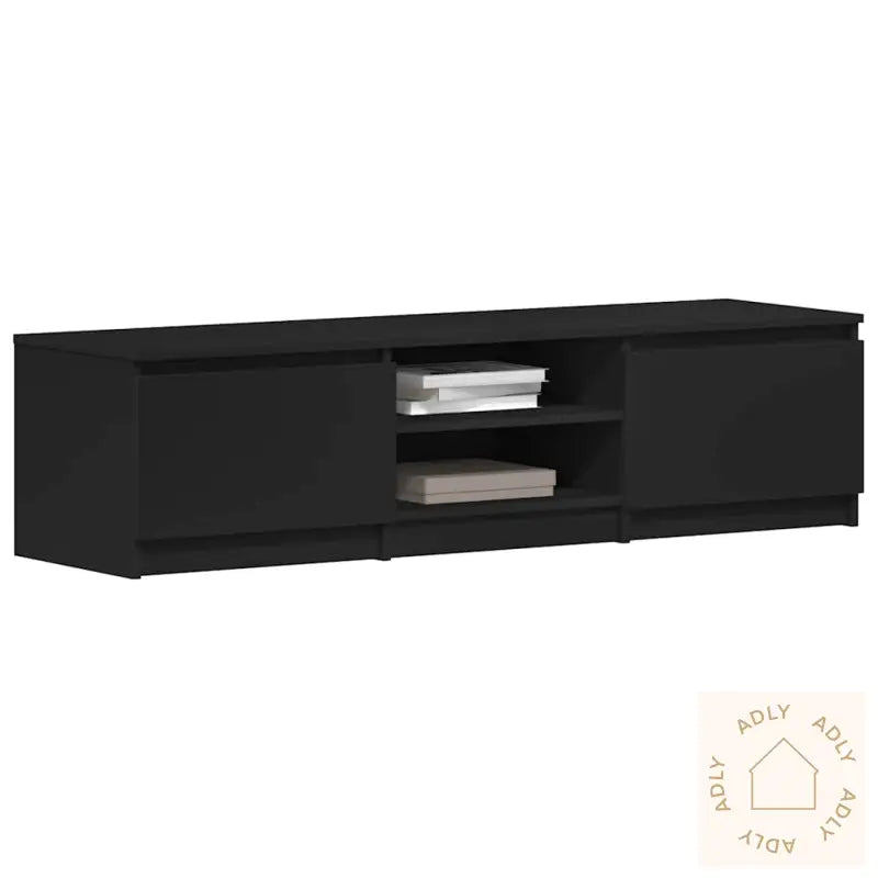 Tv-Benk Svart 140X40X35,5 Cm Konstruert Tre