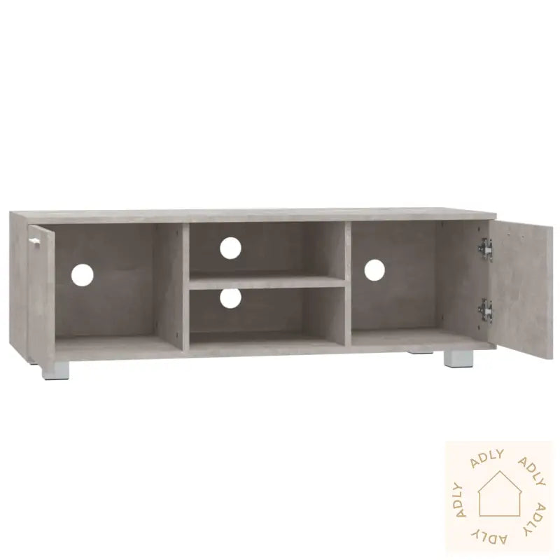 Tv-Benk Betonggrå 120X40,5X35 Cm Konstruert Tre