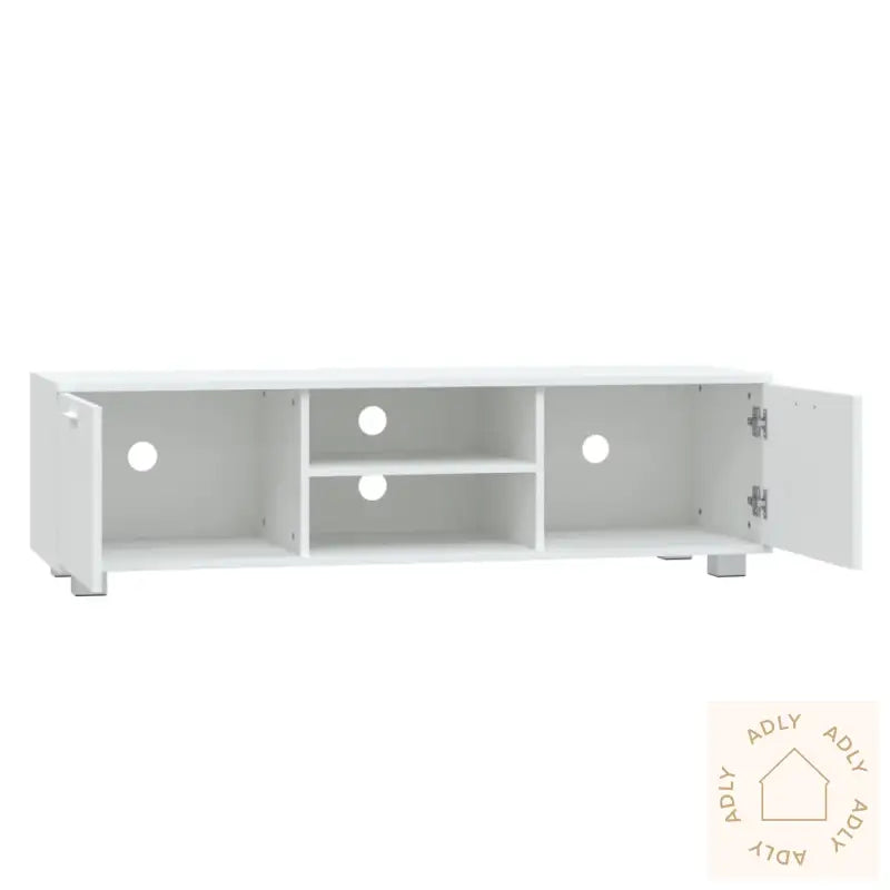 Tv-Benk Hvit 140X40,5X35 Cm Konstruert Tre