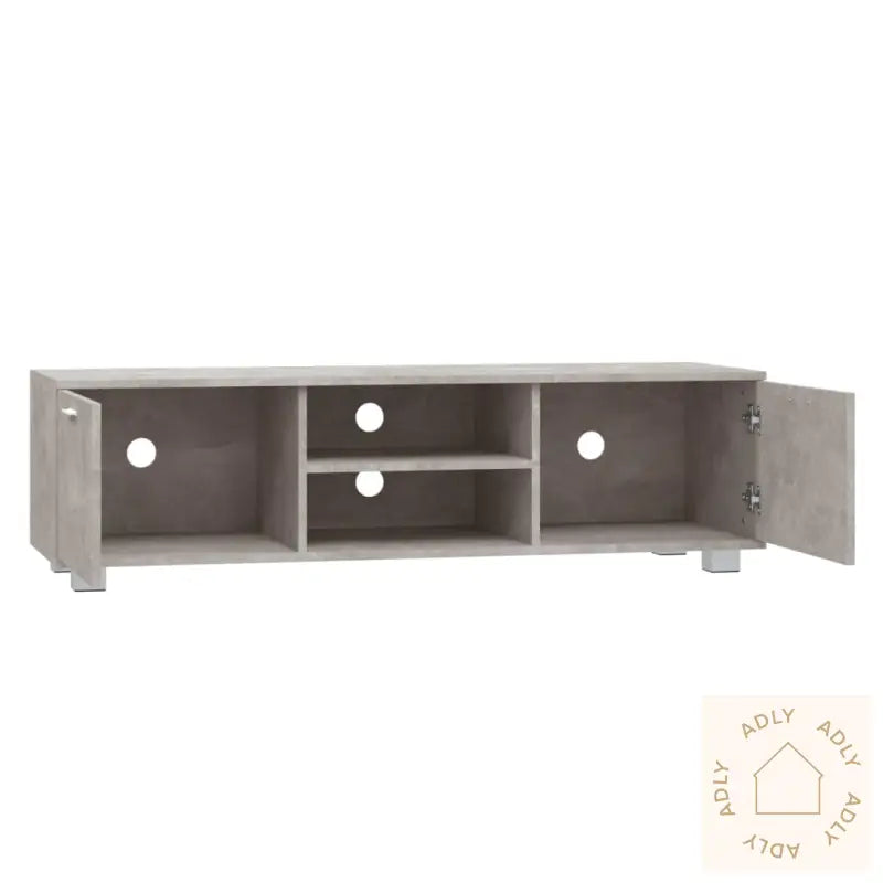 Tv-Benk Betonggrå 140X40,5X35 Cm Konstruert Tre