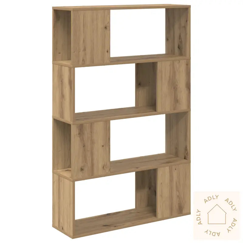 Bokhylle Artisan Eik Konstruert Tre 80 X 24 X 124 Cm Oppbevaring