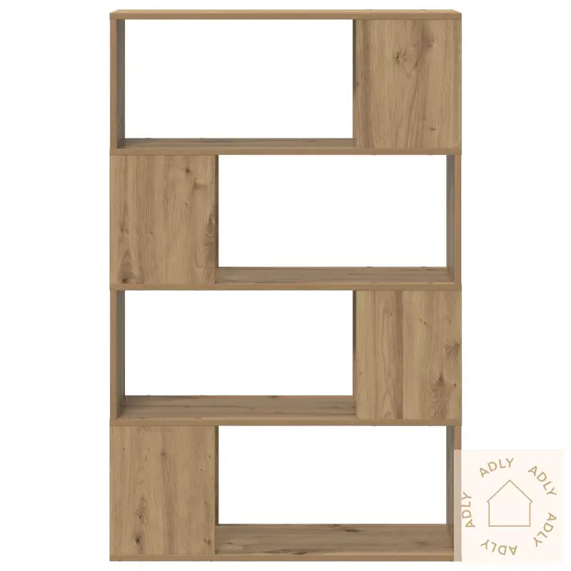 Bokhylle Artisan Eik Konstruert Tre 80 X 24 X 124 Cm Oppbevaring