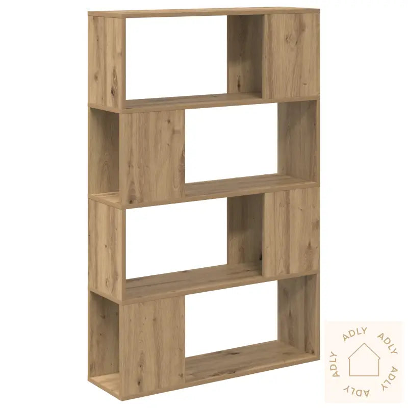 Bokhylle Artisan Eik Konstruert Tre 80 X 24 X 124 Cm Oppbevaring