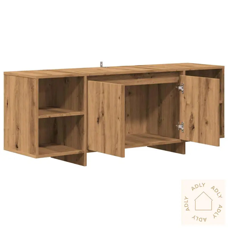 Tv-Benk Artisan Eik 130X35X50 Cm Konstruert Tre