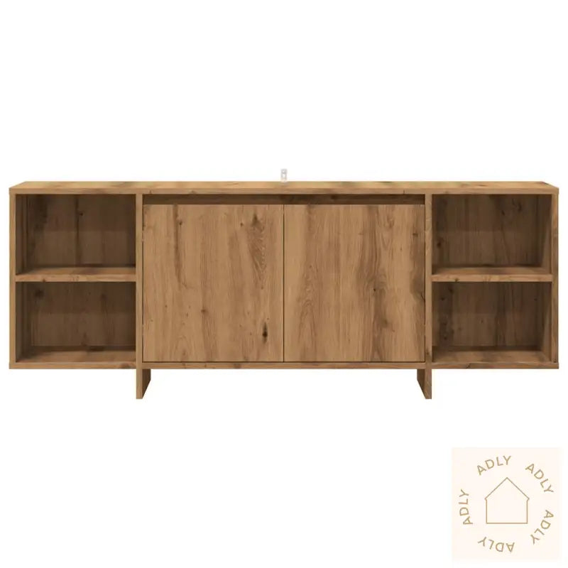 Tv-Benk Artisan Eik 130X35X50 Cm Konstruert Tre