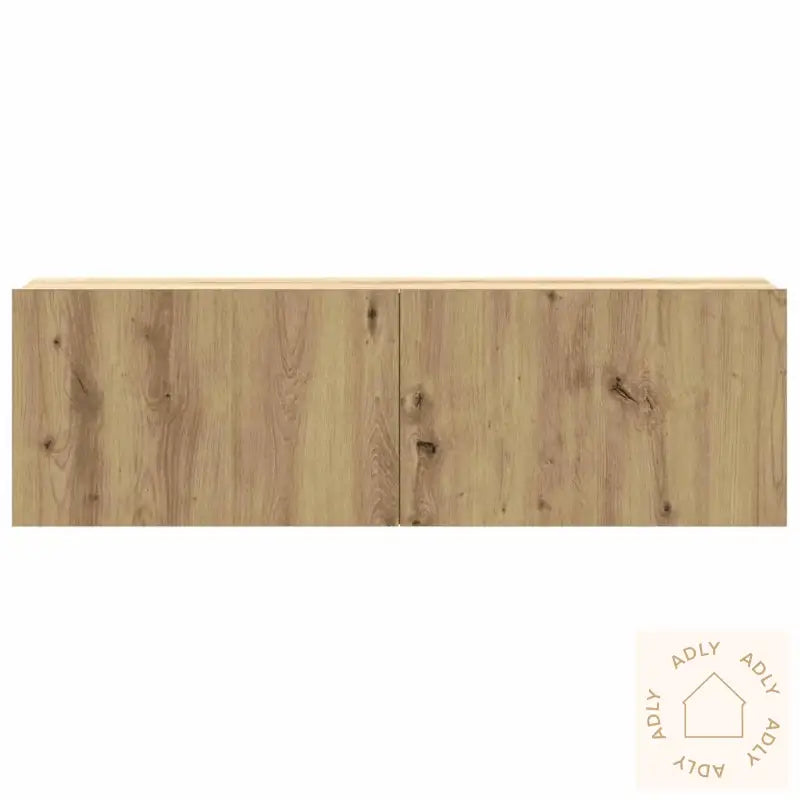 Vegghengt Tv-Benker 3Stk Artisan Eik 100X30X30Cm Konstruert Tre