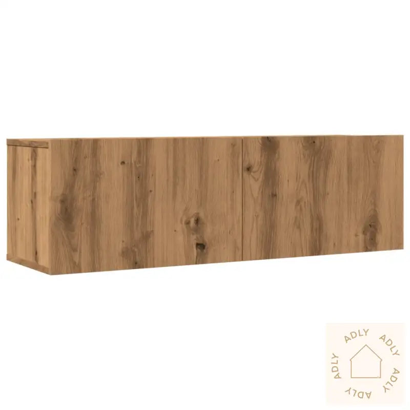 Veggmonterte Tv-Benker 2 Stk Artisan Eik 100X30X30 Cm