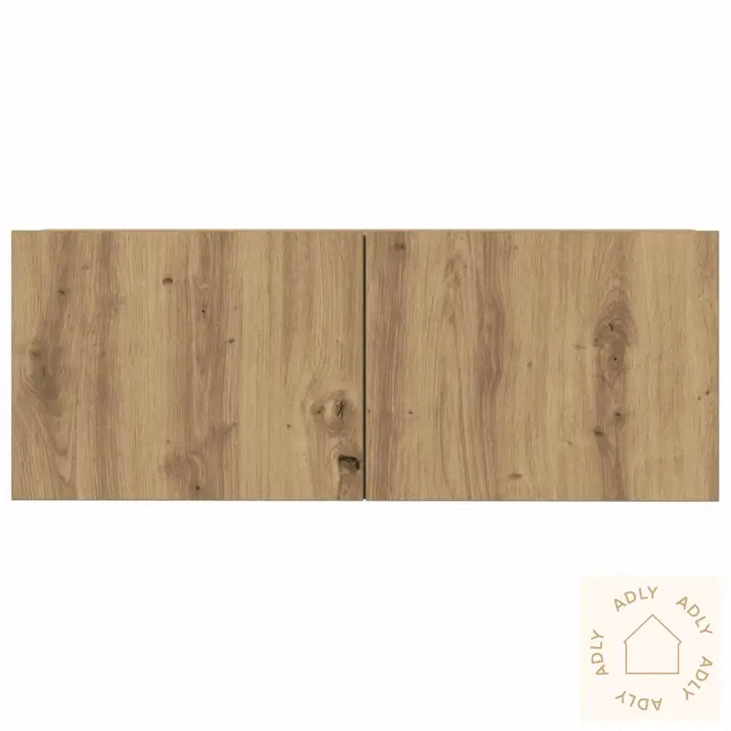 Tv-Skapsett 4 Deler Veggmontert Artisan Eik Konstruert Tre