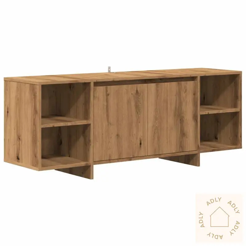 Tv-Benk Artisan Eik 130X35X50 Cm Konstruert Tre