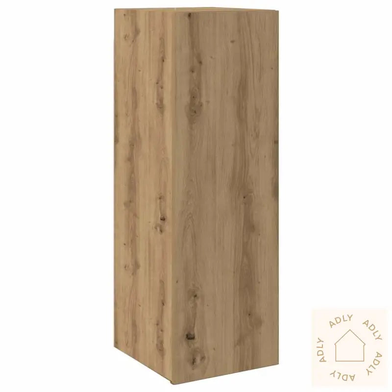 Tv-Skapsett 4 Deler Veggmontert Artisan Eik Konstruert Tre