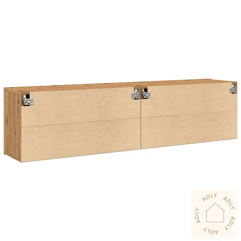 Veggmonterte Tv-Benker 2 Stk Artisan Eik 80X30X41 Cm