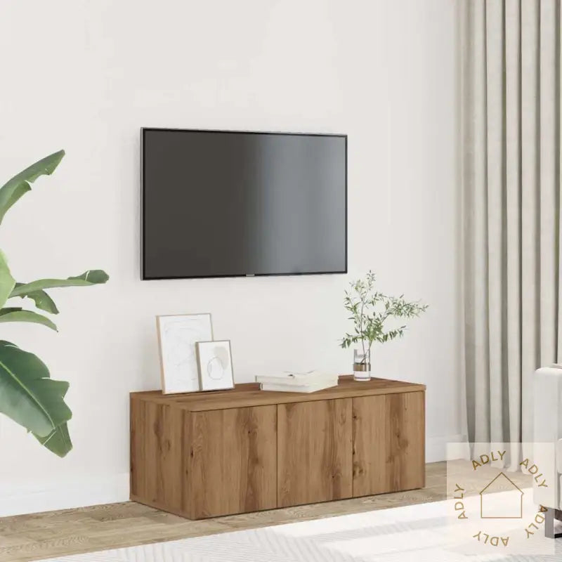 Tv-Benk Artisan Eik 80X34X30 Cm Konstruert Tre