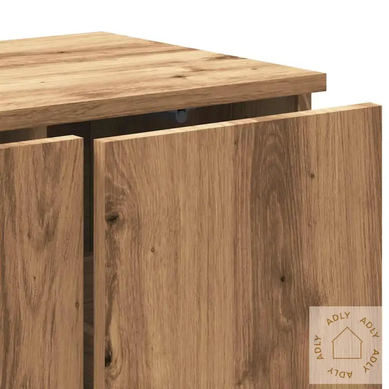 Tv-Benk Artisan Eik 80X34X30 Cm Konstruert Tre