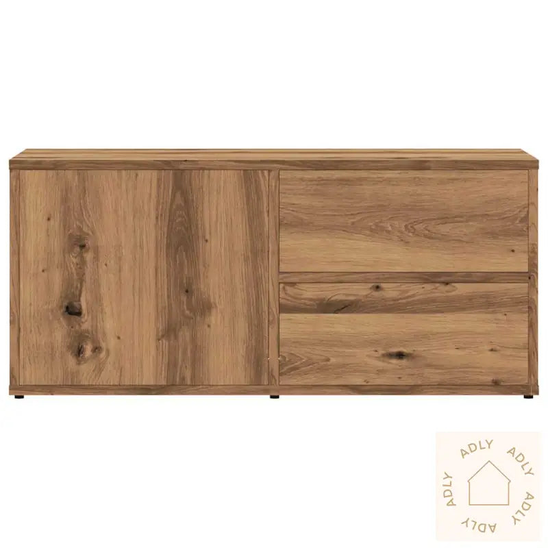 Tv-Benk Artisan Eik 80X34X35,5 Cm Konstruert Tre