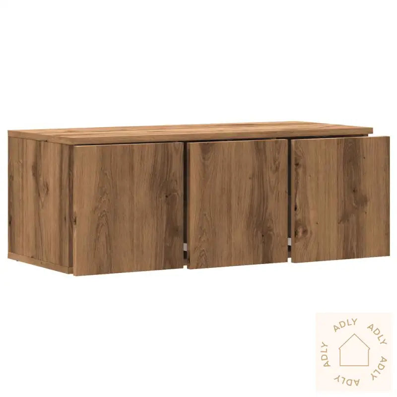 Tv-Benk Artisan Eik 80X34X30 Cm Konstruert Tre