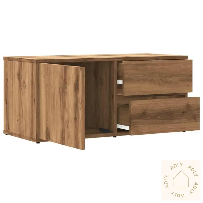 Tv-Benk Artisan Eik 80X34X35,5 Cm Konstruert Tre