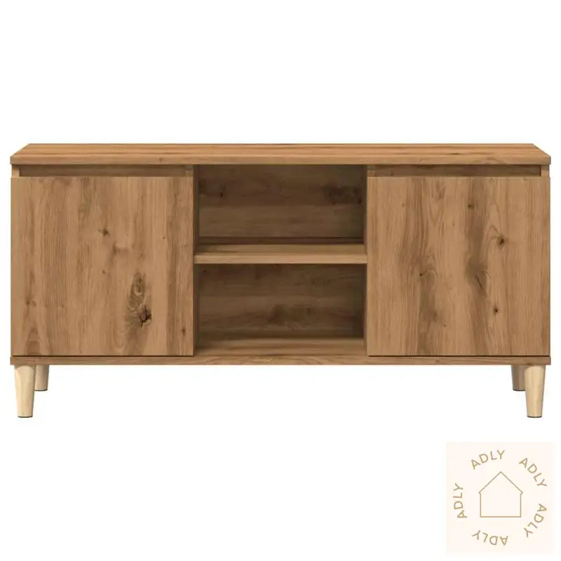 Tv-Benk Artisan Eik 102X35X50 Cm Konstruert Tre