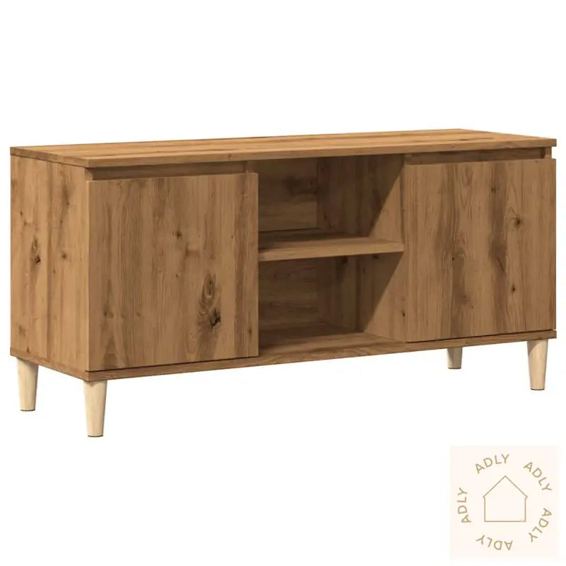 Tv-Benk Artisan Eik 102X35X50 Cm Konstruert Tre