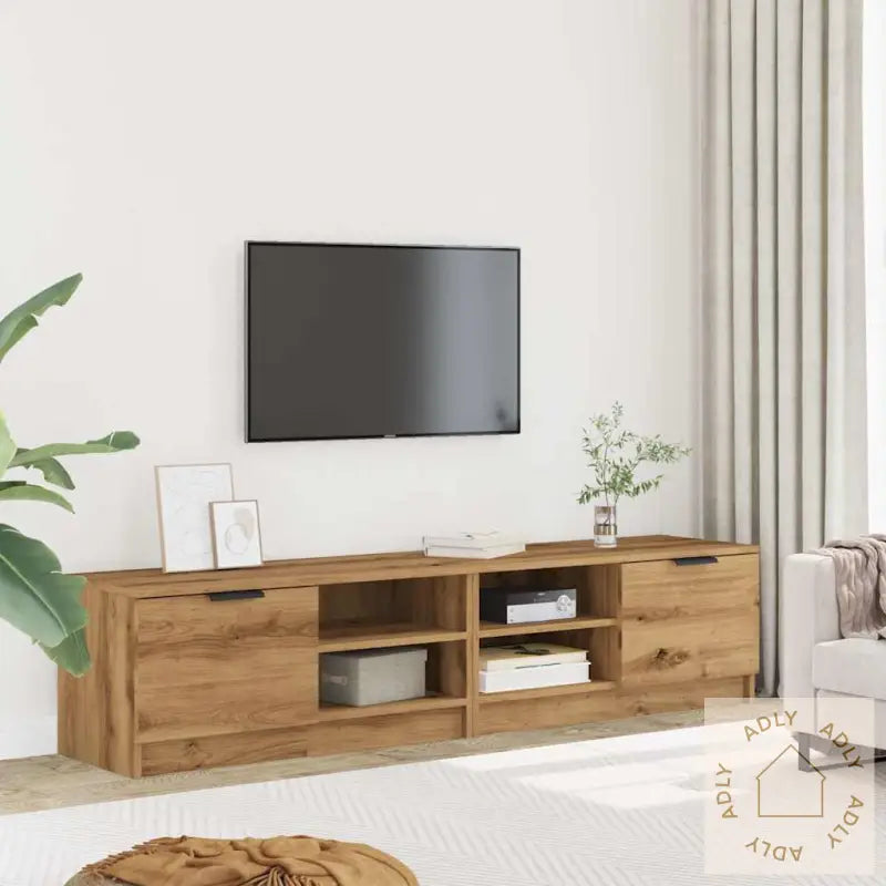 Tv-Benker 2 Stk Artisan Eik 80X35X36,5 Cm Konstruert Tre