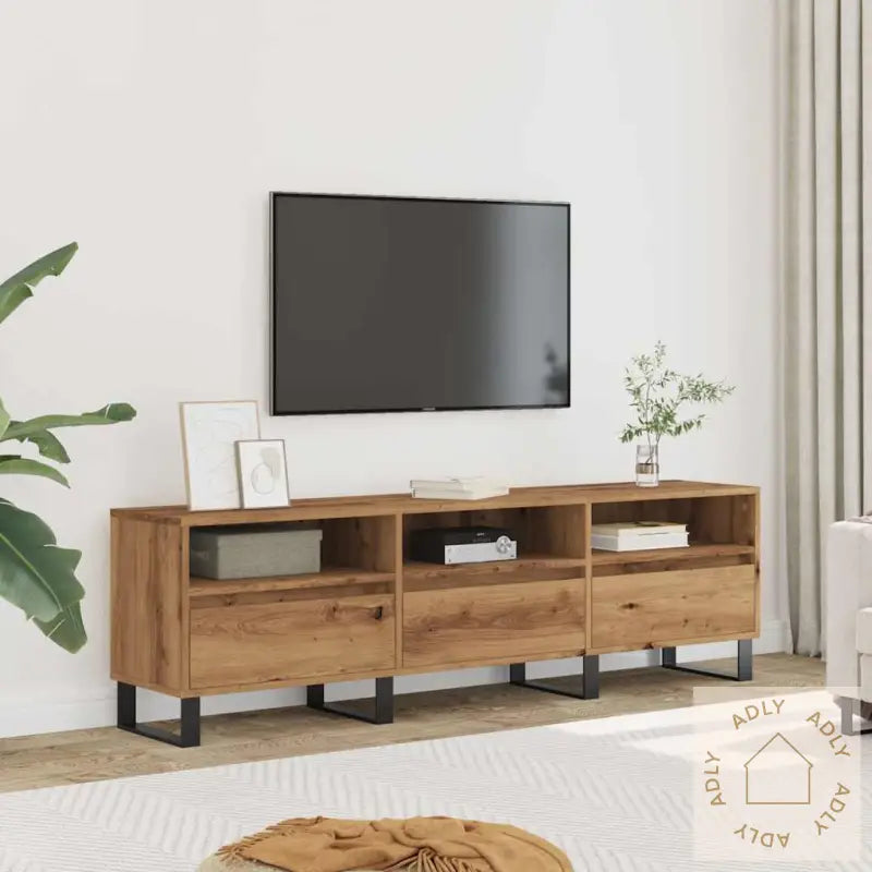 Tv-Benk Artisan Eik 150X30X44,5 Cm Konstruert Tre