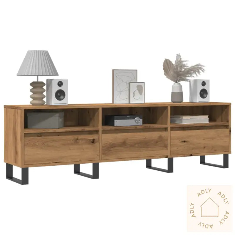 Tv-Benk Artisan Eik 150X30X44,5 Cm Konstruert Tre