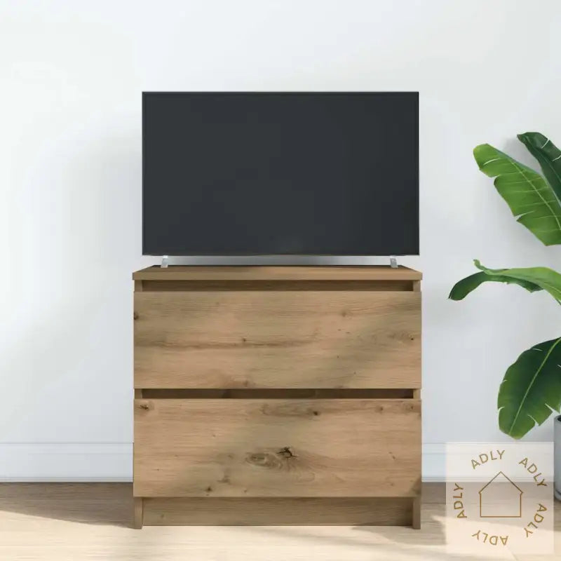 Tv-Benk Artisan Eik 60X35X54 Cm Konstruert Tre