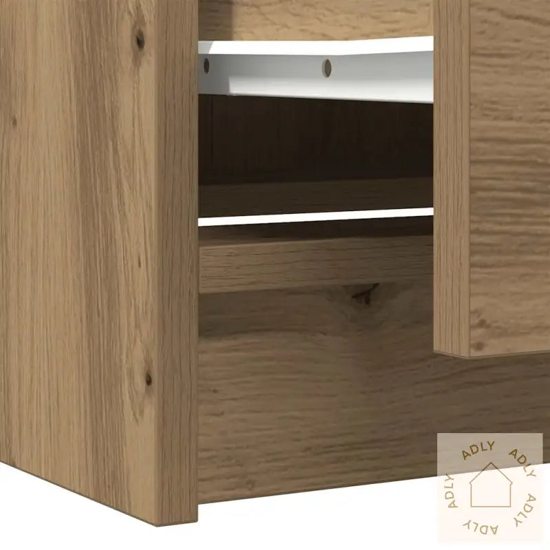 Tv-Benk Artisan Eik 40X35X54 Cm Konstruert Tre