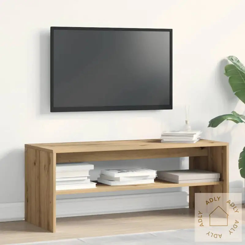 Tv-Benk Artisan Eik 100X40X40 Cm Konstruert Tre