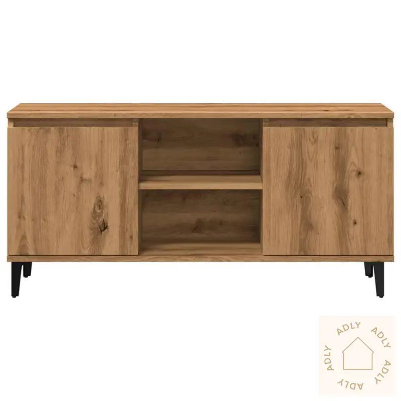 Tv-Benk Artisan Eik 102X35X50 Cm Konstruert Tre