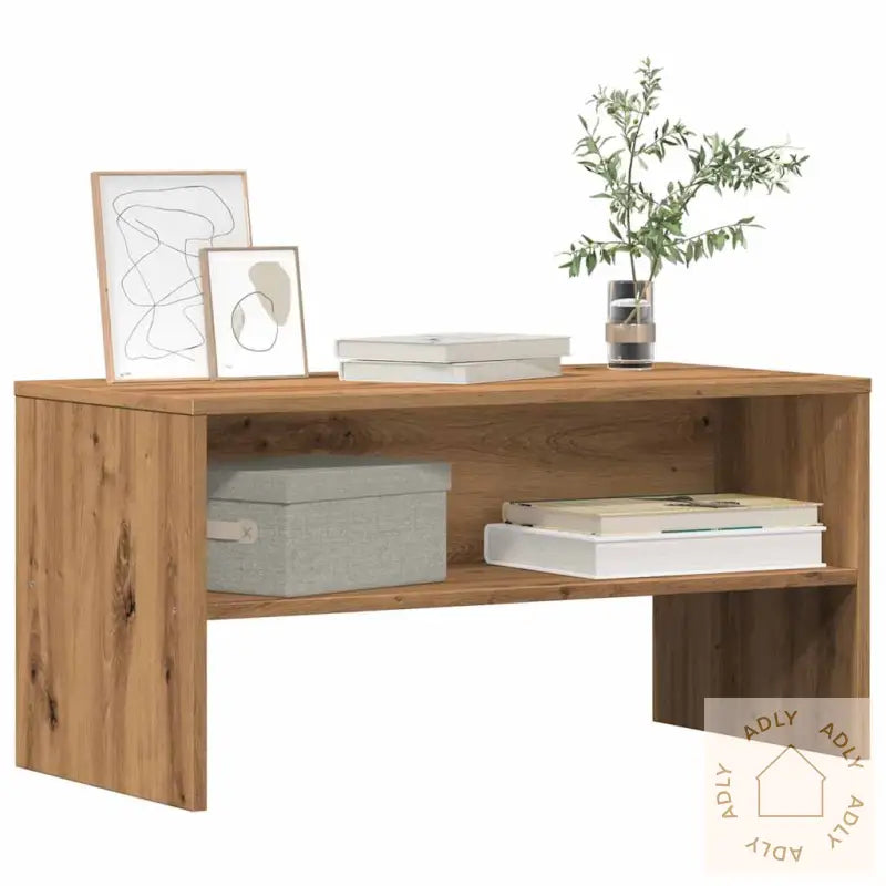 Tv-Benk Artisan Eik 80X40X40 Cm Konstruert Tre