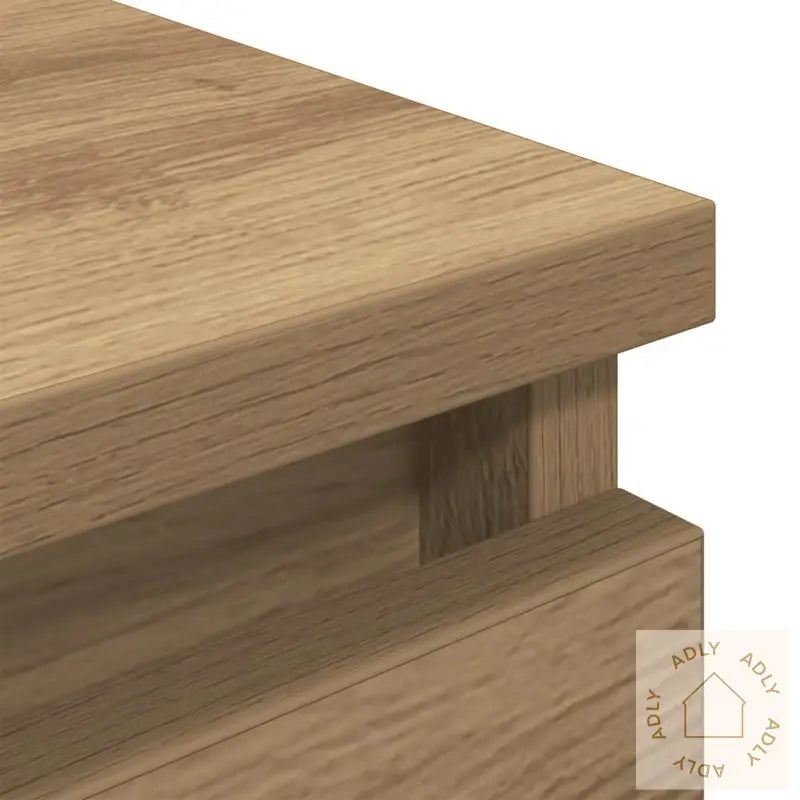 Tv-Benk Artisan Eik 80X35X54 Cm Konstruert Tre
