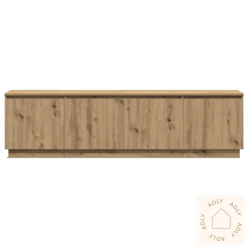 Tv Skap Med Led Artisan Eik 180X38X49 Cm Konstruert Tre